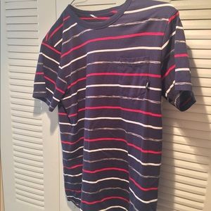 Men's Vans t shirt Small pocket tee tshirt stripe